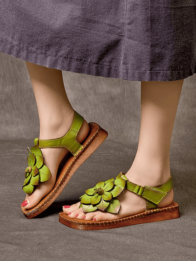 Babakud Women Floral Bohemian Flat Sandals