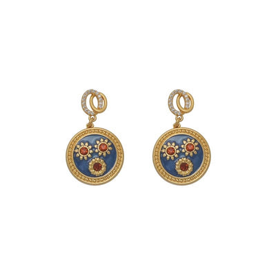 Babakud Vintage Mural Flower Earrings