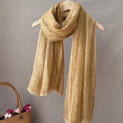 Babakud Elegant Soft Cotton-Linen Scarf