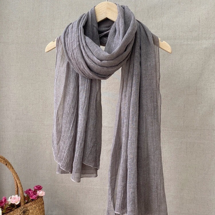 Babakud Elegant Soft Cotton-Linen Scarf