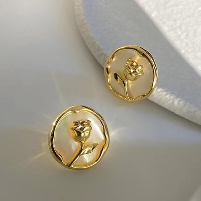 Babakud Opulent Rose French  Earrings