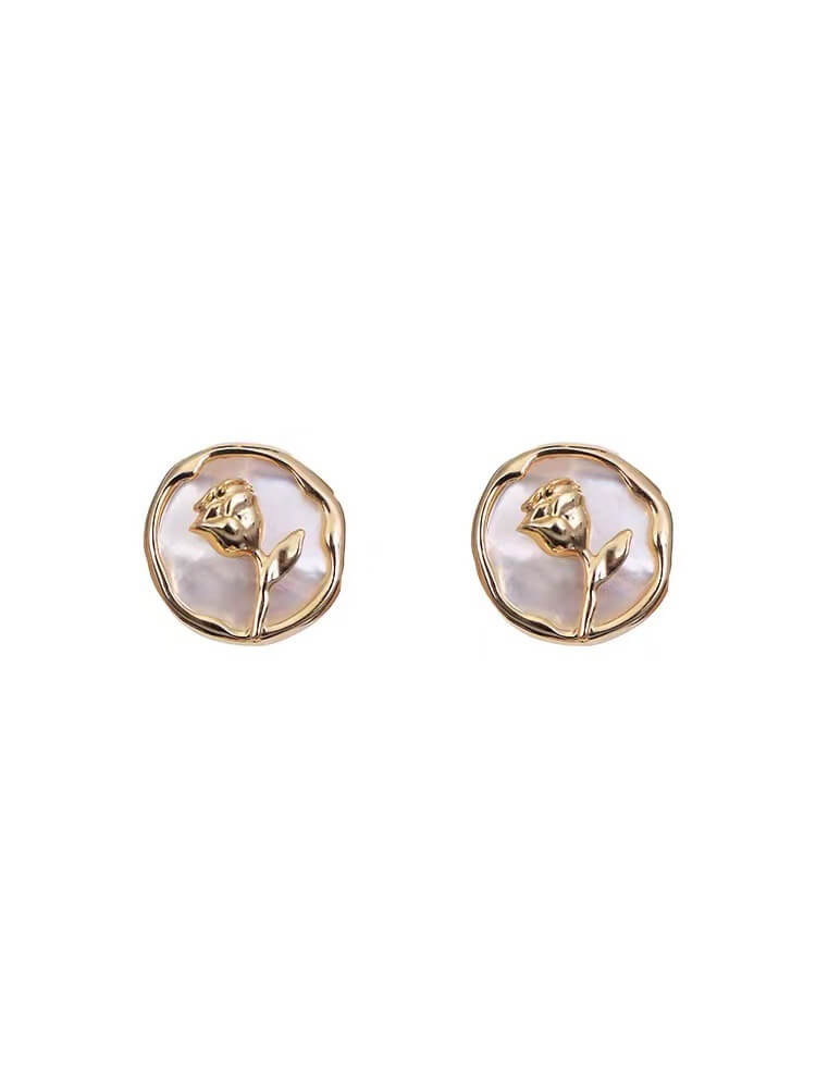 Babakud Opulent Rose French  Earrings