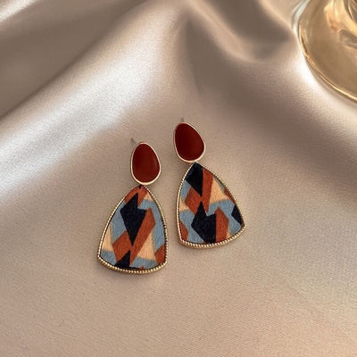 Babakud Art Colorblock Triangle Earrings