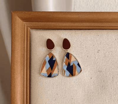 Babakud Art Colorblock Triangle Earrings