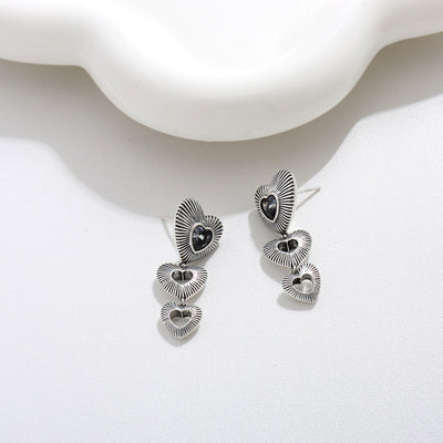 Babakud Women Heart-Shaped Hollow Love Design Earrings