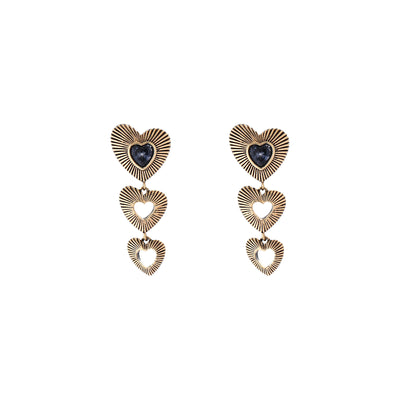 Babakud Women Heart-Shaped Hollow Love Design Earrings