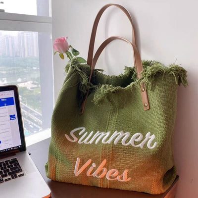 Babakud Summer Vibe Canvas Tote Bag