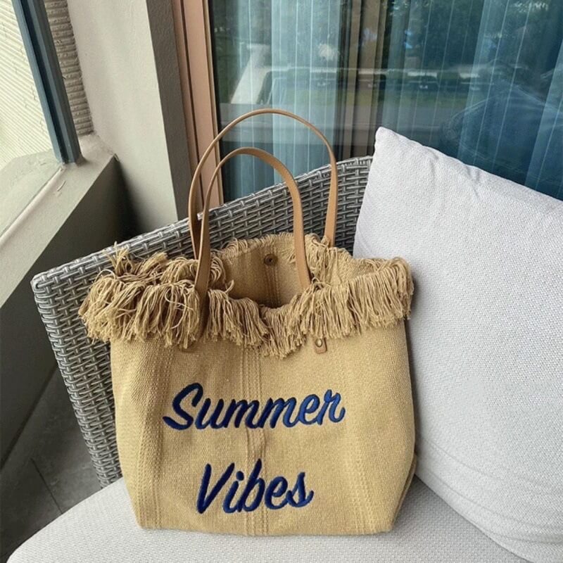 Babakud Summer Vibe Canvas Tote Bag