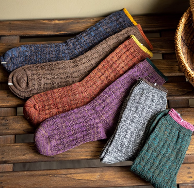 Babakud Autumn Blended Cotton Knitted Socks (6 pairs)