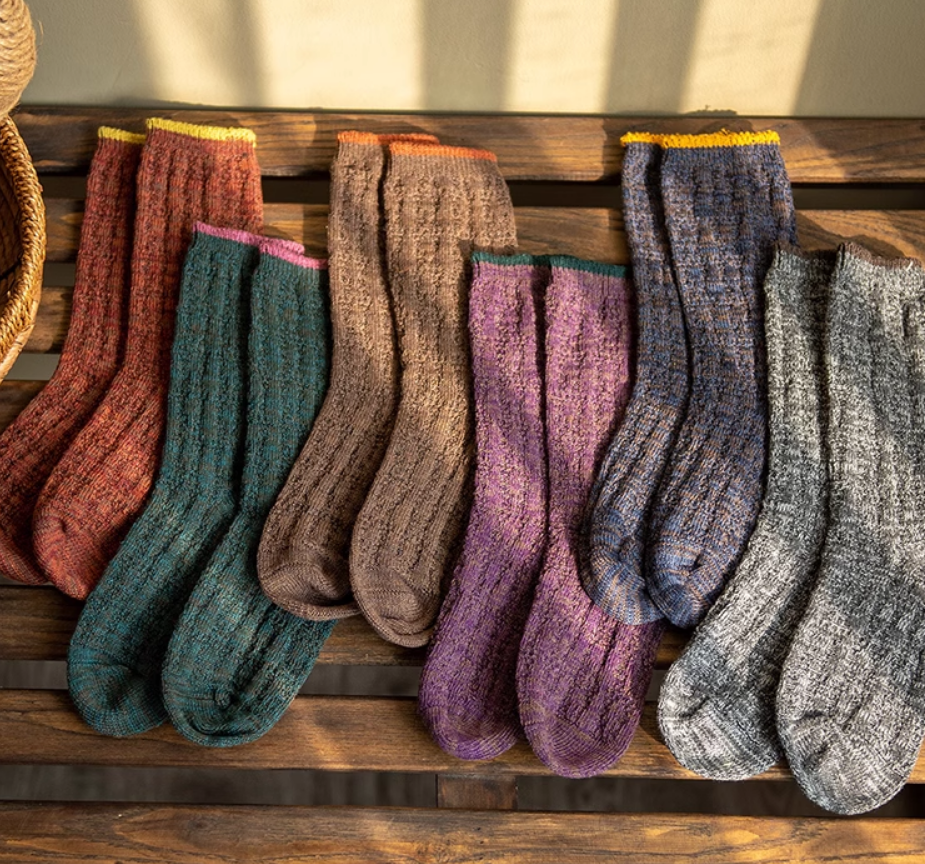 Babakud Autumn Blended Cotton Knitted Socks (6 pairs)