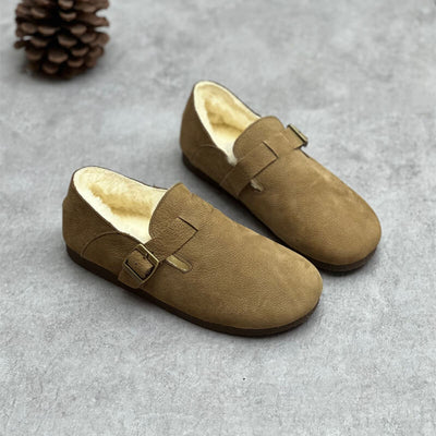 Babakud Women Autumn Winter Art Forest Style Slip- Ons Shoes