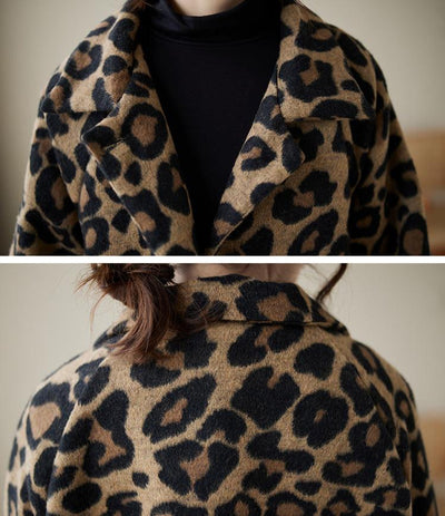 Babakud Women Autumn Cotton Leopard Printed Jacket