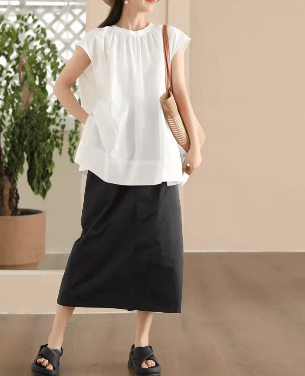 Babakud Women Trendy Cotton Cargo Skirt with Pockets