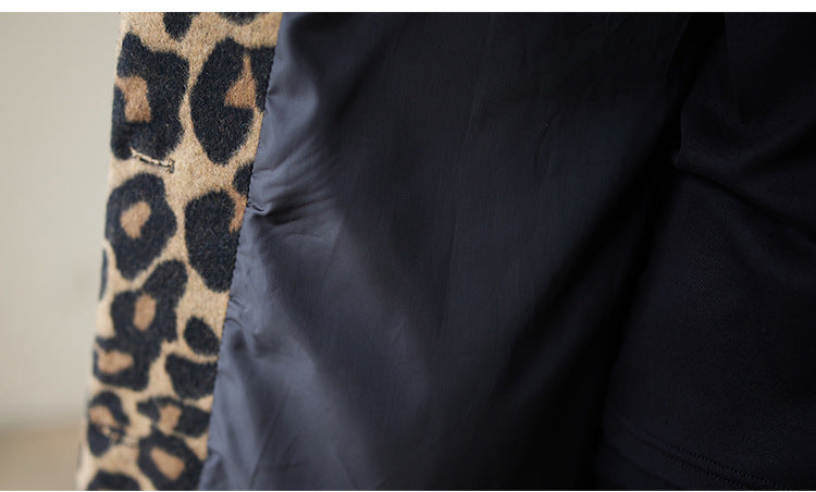 Babakud Women Autumn Cotton Leopard Printed Jacket