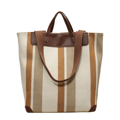 Babakud French Striped Casual Tote Bag