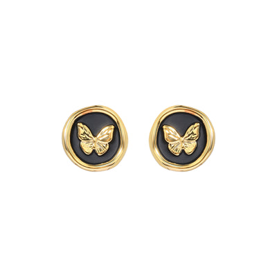 Babakud Women Butterfly Vintage Elegant Stud Earrings