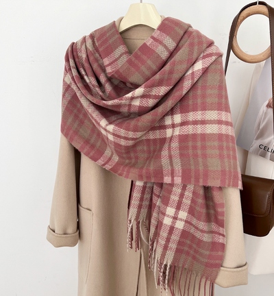 Babakud Autumn and Winter Stylish Plaid Scarf