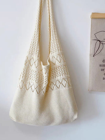 Babakud Vintage Knit Wool Shoulder Bag