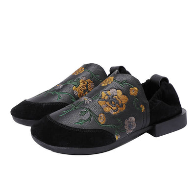 Babakud Women Autumn Ethnic Style Embroidery Handmade Shoes