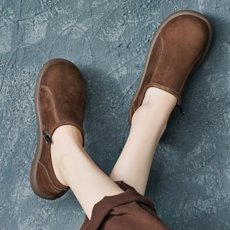 Women Minimalist Comfort Slip-On Suede Flats