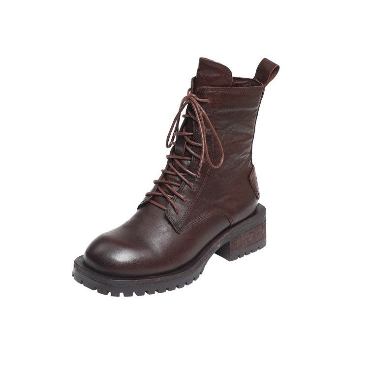 Babakud Women New Stylish Handmade Leather Martin Boots