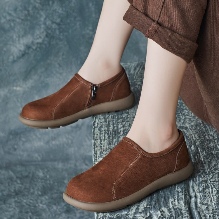 Women Minimalist Comfort Slip-On Suede Flats