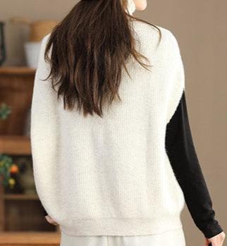 Women Stylish Warm Turtleneck Knitted Vest