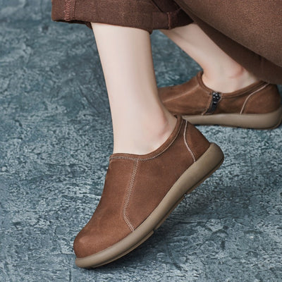 Women Minimalist Comfort Slip-On Suede Flats