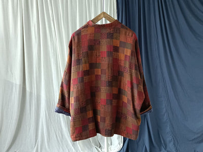 Vintage Plaid Double- Layer Cotton Coats