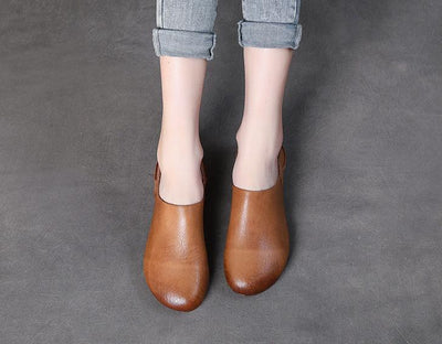 Comfy Soft Handmade Leather Slip- Ons for Women