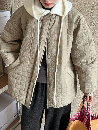 Autumn Winter Warmth Quilted Jacket for Women