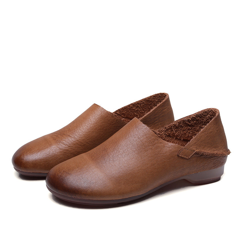 Comfy Soft Handmade Leather Slip- Ons for Women