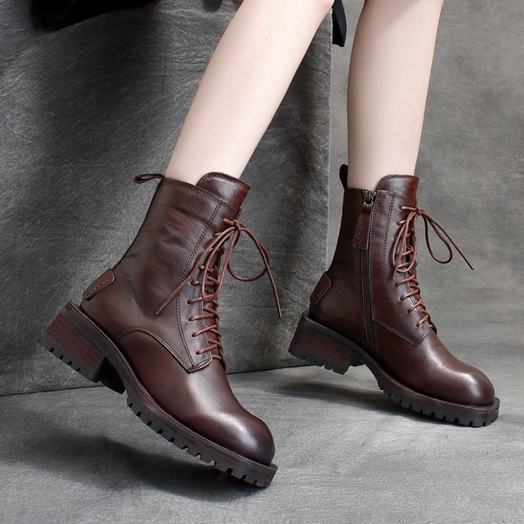 Babakud Women New Stylish Handmade Leather Martin Boots