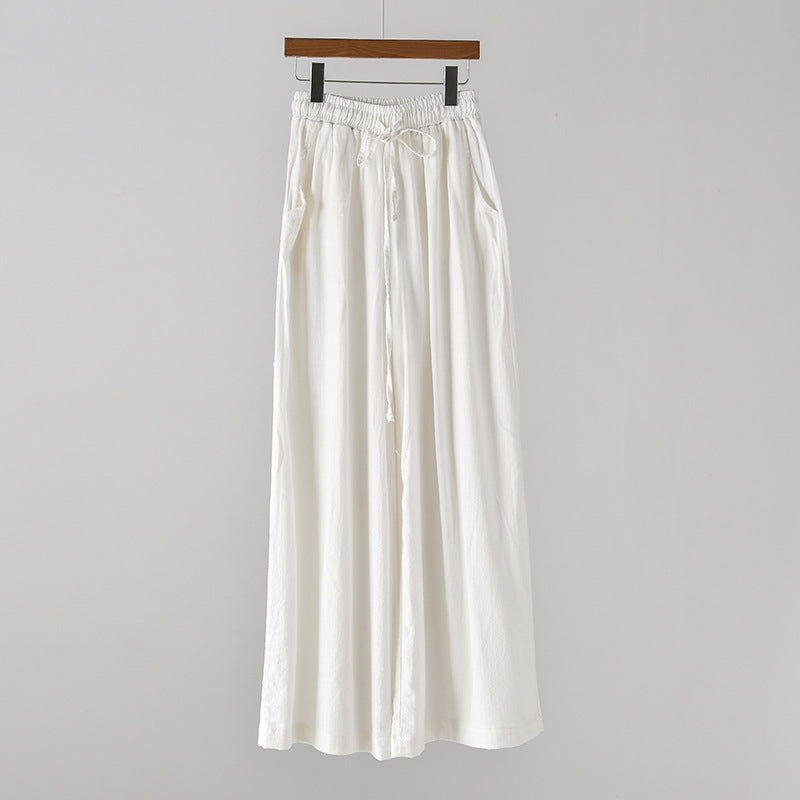 Spring Summer Women Linen Casual Pants