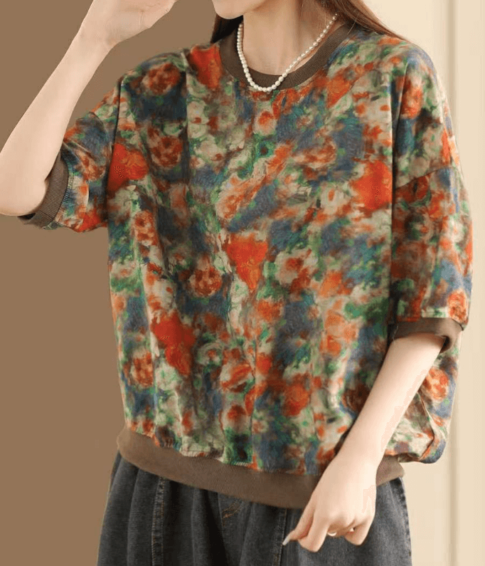 Babakud Women Spliced Tencel Hemp Tee