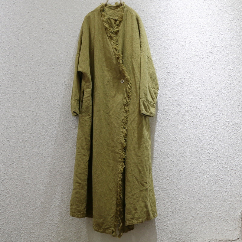 Women Linen Loose Zen Style Cardigan