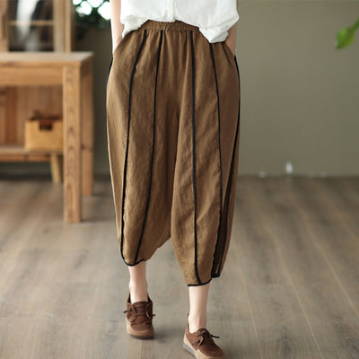 Women Summer Cotton Linen Pants