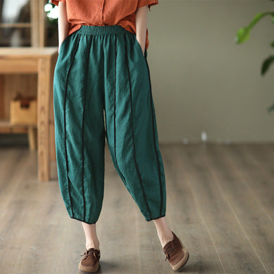 Women Summer Cotton Linen Pants