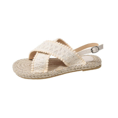 Vacation Thick Sole Woven Sandals for Women