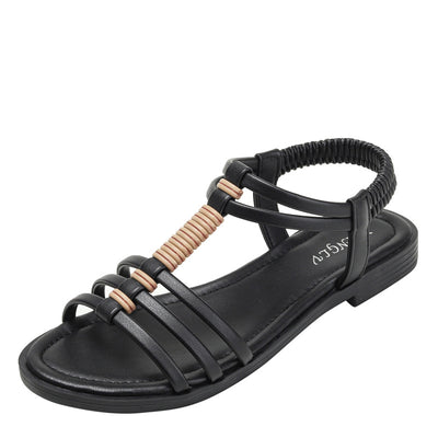 Women Boho Retro Low Heel Roman Sandals