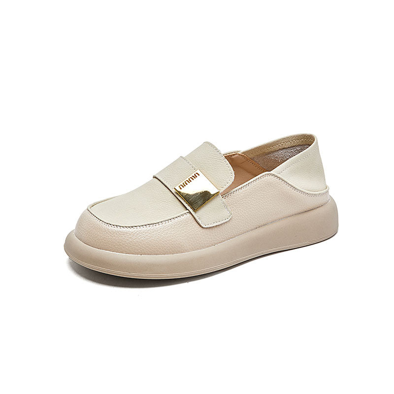 Women Color Block Platform Casual Slip-Ons