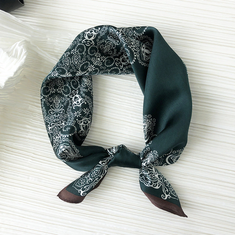 Women Pallida Mulberry Silk Square Scarf