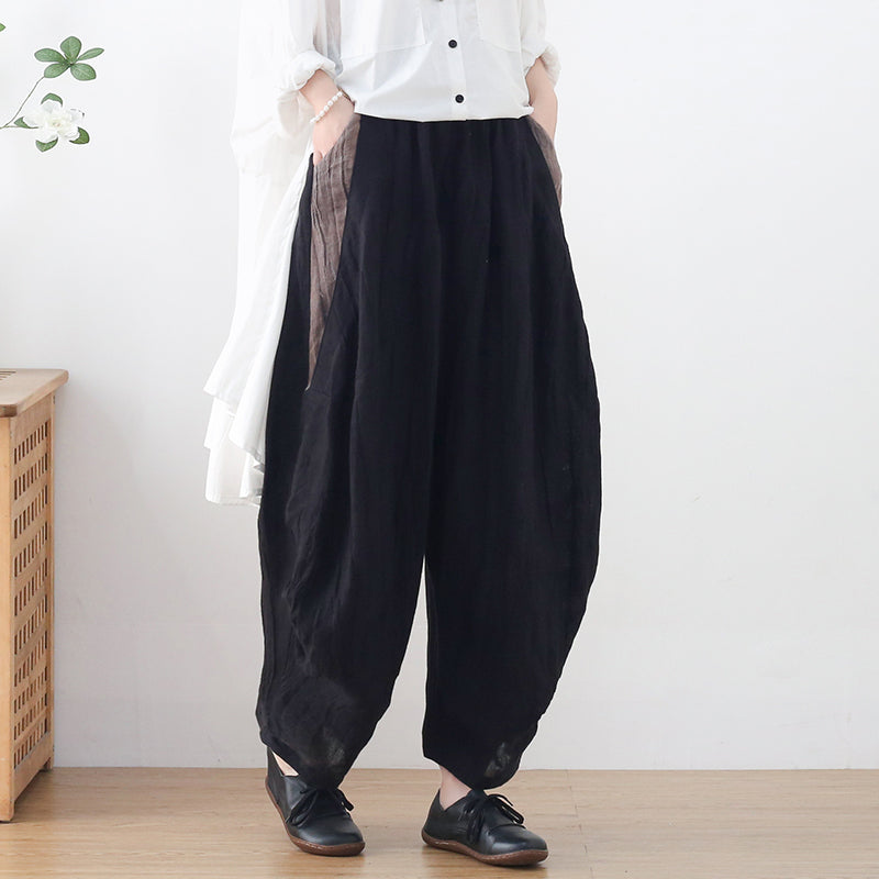 Plus Size Women Spring Summer Linen Loose Pants – Babakud