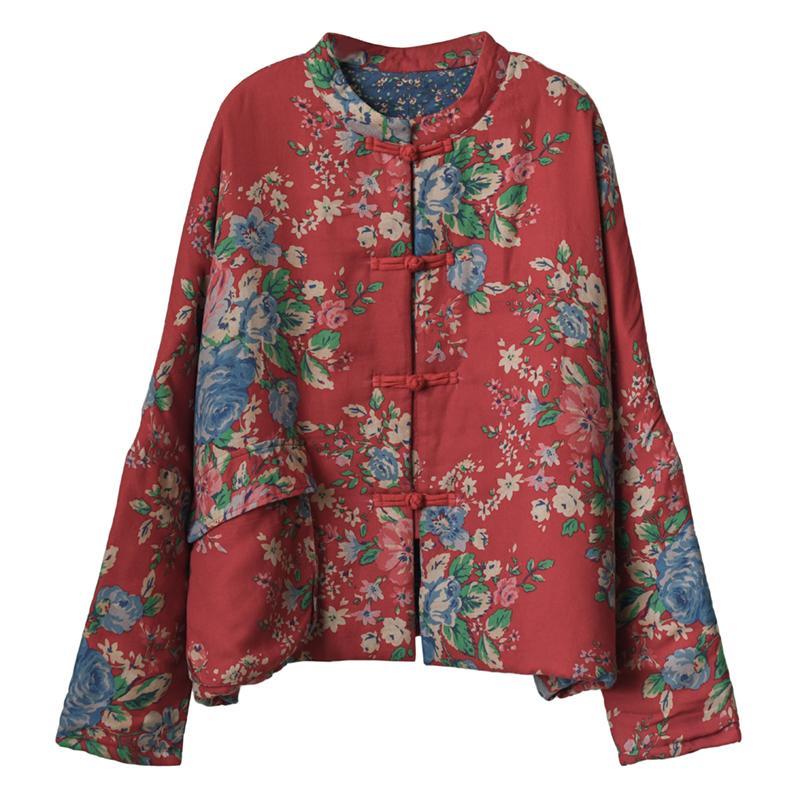 Retro Ethnic Floral Winter Cotton Jacket – Babakud