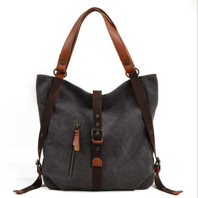 Versatile Canvas Casual Shoulder Bag Backpack