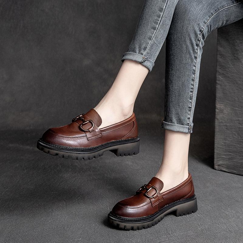 Women Retro Leather Marten Casual Shoes – Babakud